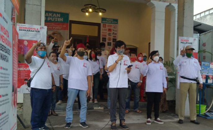 Relawan GAS Satu Deklarasi Gerakan Rabu Putih Menangkan Eri Cahyadi