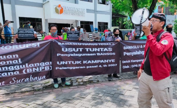 Bawaslu Didesak Segera Usut Dugaan Penggunaan Bantuan BNPB untuk Kampanye Pilkada Surabaya
