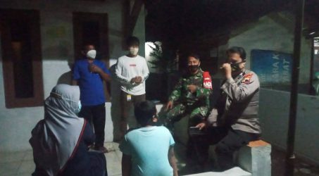 Patroli Kamtibmas Bersama Babinsa di Waktu PPKM