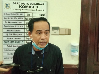Badru tamam anggota Komisi D DPRD Kota Surabaya