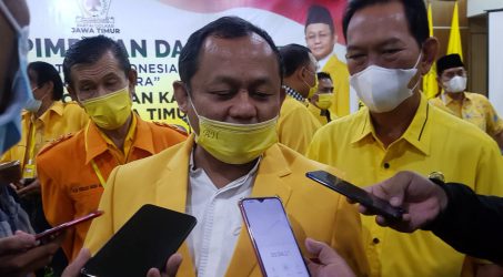 Rekomendasi Rapimda. Golkar Jatim Dukung Airlangga Hartarto Jadi Capres 2024
