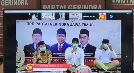 Gerindra Jatim Gelar Nuzulul Qur’an Bersama Anak Yatim Piatu