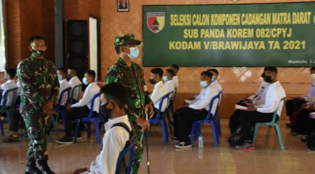 399 Calon Komcad Masuk Proses Seleksi Sub Panda Korem 082/CPYJ