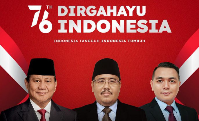 DPD Gerindra Jatim Mengucapkan Selamat HUT Republik Indonesia Ke-76