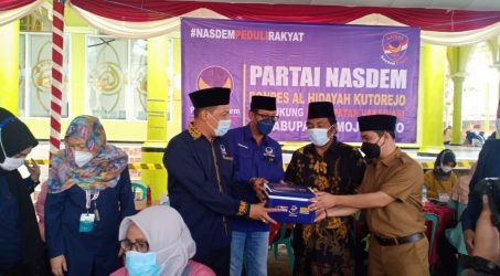 Nasdem Mojokerto Gelar Vaksinasi Dosis Kedua di Ponpes Al – Hidayah