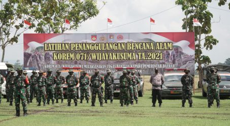 Korem 071/Wijayakusuma Gelar Latihan Penanggulangan Bencana Alam
