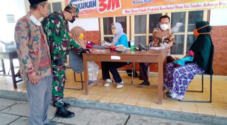 Percepat Capaian Vaksinasi di Tegal, Danramil 10/Dukuhturi: 550 Dosis Vaksin Disediakan di Desa Sidapurna