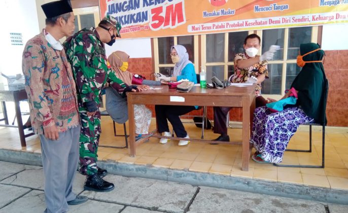 Percepat Capaian Vaksinasi di Tegal, Danramil 10/Dukuhturi: 550 Dosis Vaksin Disediakan di Desa Sidapurna