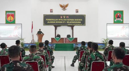 Pembekalan Intelijen Teritorial Babinsa Korem 071/Wijayakusuma Selesai, Ini Pesan Asintel Kasad