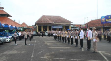 Pimpin Apel Pagi, Kapolres Tegal Berpesan Jaga Kesehatan dan Bijak Bermedia Sosial
