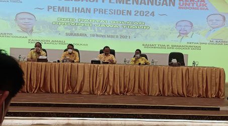 Konsolidasi Menyeluruh Bersama Bappilu. Golkar Jatim Siap Maksimalkan Kemenangan Pemilu 2024