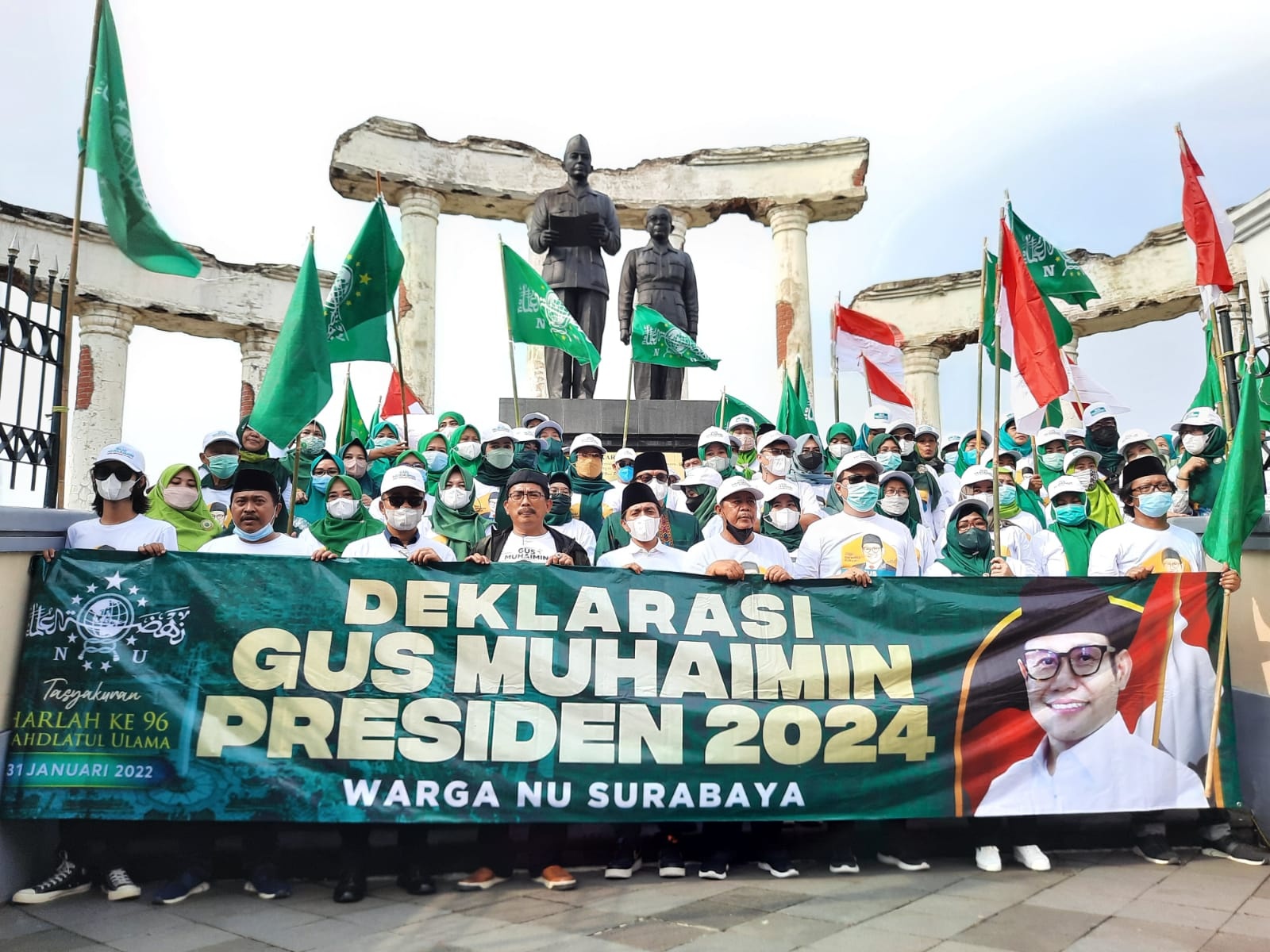 Deklarasi Muhaimin Iskandar Presiden 2024 oleh warga NU Surabaya pada Senin (31/01/2022)