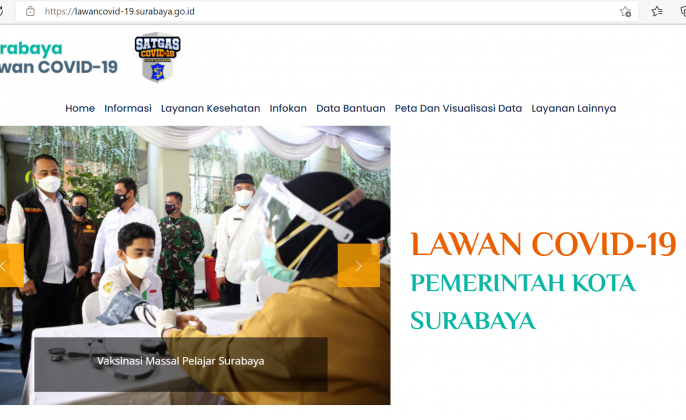 Lewat Website LawanCovid-19, Pemkot Surabaya Permudah Warga Pantau Jadwal Vaksin