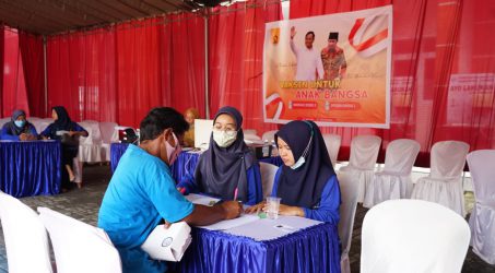 Antisipasi Varian Omicorn. Tidar Jatim Lakukan Vaksinasi Seribu Dosis Bagi Masyarakat