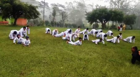 Karateka Cilik Dojo Kodim Brebes Gelar Gashuku dan Permainan Outbound di Kaligua