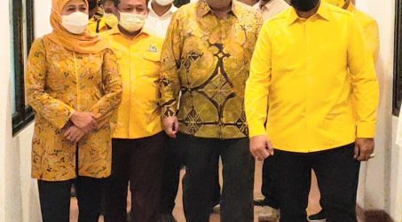 Airlangga Hartarto Puji Bangunan Gedung Golkar Jatim. Sahat : Ini Ide Dari Pak Zainuddin Amali