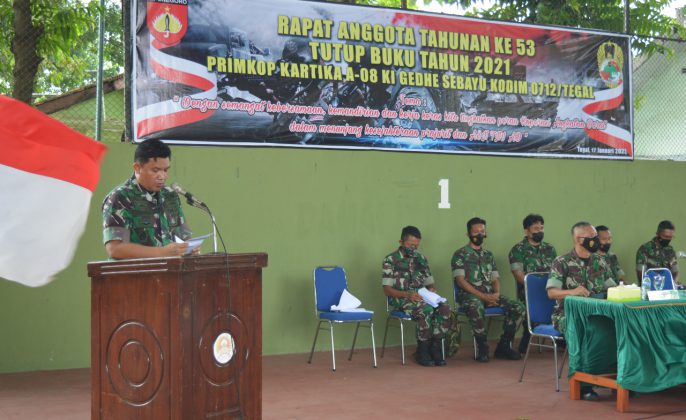 Primkop Kartika A-08 Ki Gedhe Sebayu Gelar RAT Secara Sederhana dan Patuh Prokes