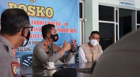 Cegah Lonjakan Kasus Covid-19 di Pemalang, Kapolres Pantau Posko PPKM Mikro