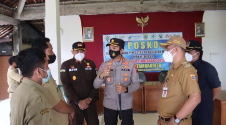 Kapolres Bersama Forkopimda Monev Posko PPKM Mikro di Sejumlah Desa di Pemalang