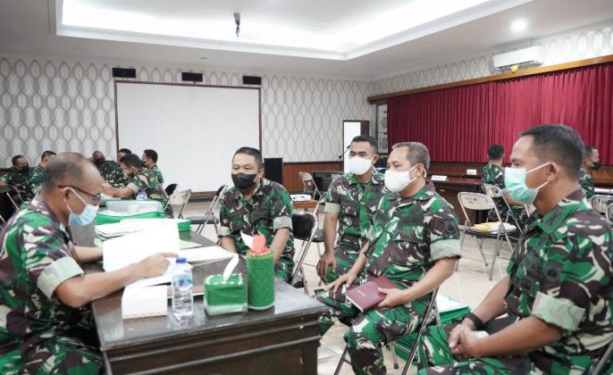 Korem 071/Wijayakusuma Menerima Tim Wasrik Post Audit Itdam IV/Diponegoro