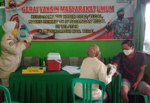 Program vaksinasi kerjasama TNI