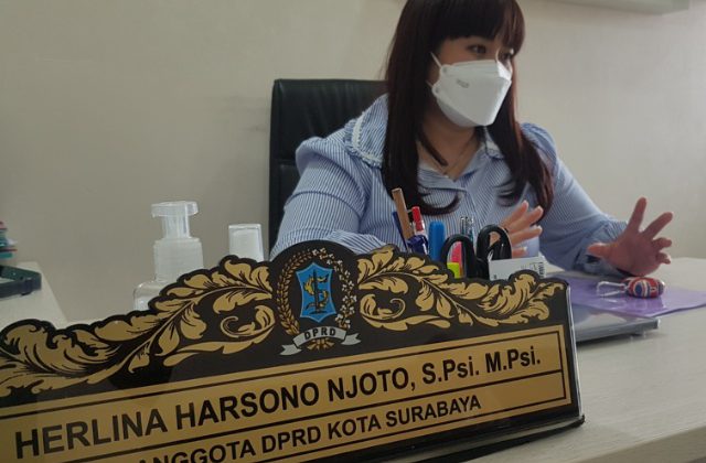 Anggota Komisi D DPRD Surabaya, Herlina Harsononyoto