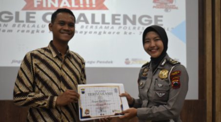 Rayakan HUT Polri, Satlantas Polres Tegal Gelar Lomba Jingle Chalenge