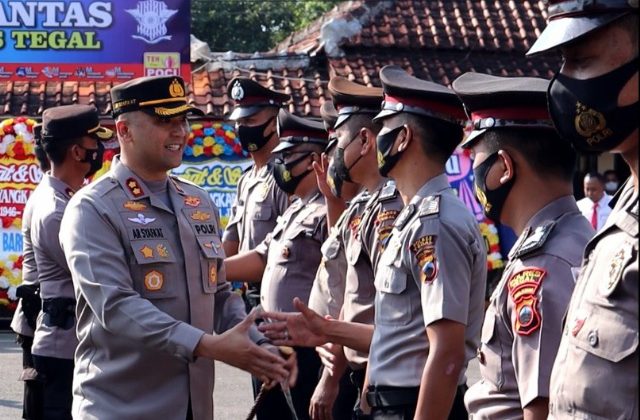 Di HUT Polri, 48 personil dapat Kenaikan Pangkat
