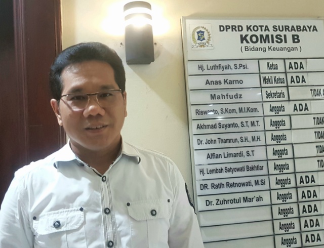 Riswanto anggota komisi B DPRD Surabaya