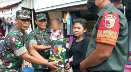 Pendam V/Brawijaya salurkan bantuan untuk anak stunting di Surabaya