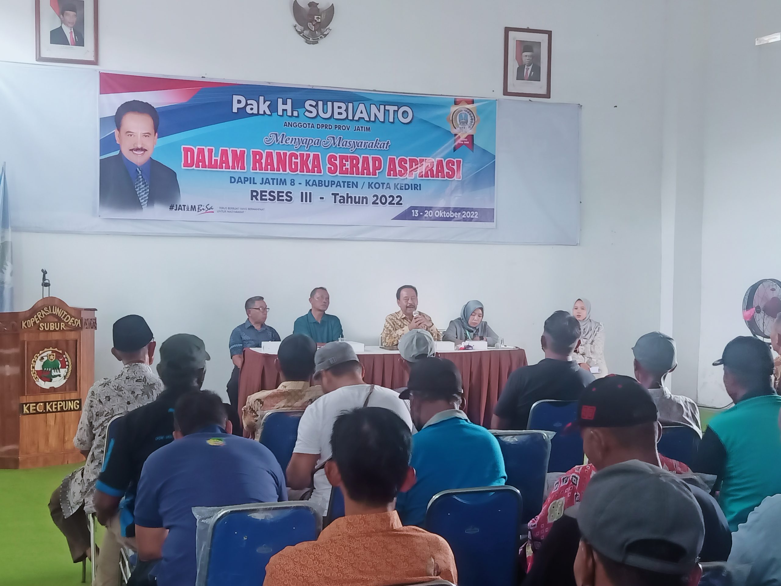 Serap Aspirasi di Kediri, Subianto Ajak Petani Untuk Irit Gunakan Pupuk