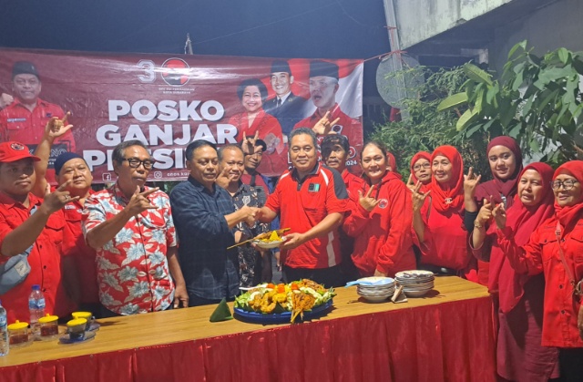 Peresmian Posko Ganjar Preaiden dikawasan kampung Panduk Panjang Jiwo Surabaya