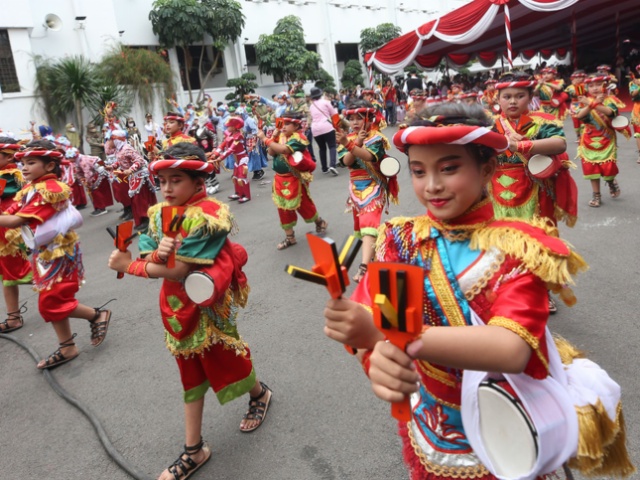 Festival Remo Yosakoi di Balai Kota ditampilkan pada Perayaan Ke-25 Tahun Sister City Surabaya Kochi Jepang