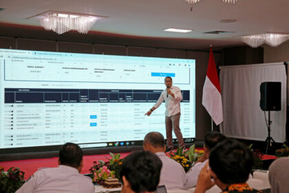 Sinkronasikan data- Pemerintah Kota (Pemkot) Surabaya bersama Badan Perencanaan Pembangunan Nasional (Bappenas) menggelar sosialisasi registrasi sosial ekonomi (Regsosek), dan pelatihan aplikasi Sepakat (Sistem Perencanaan Pembangunan Berbasis Data Regsosek Terpadu).