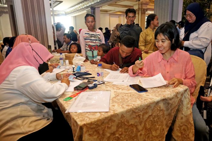 Peserta Isbat nikah saat mengikuti pembekalan