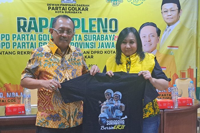Golkar Surabaya Mulai Gerakkan Kader Turun Kemasyarakat Sosialisasikan Erji, Cak Ji: Optimis Menang