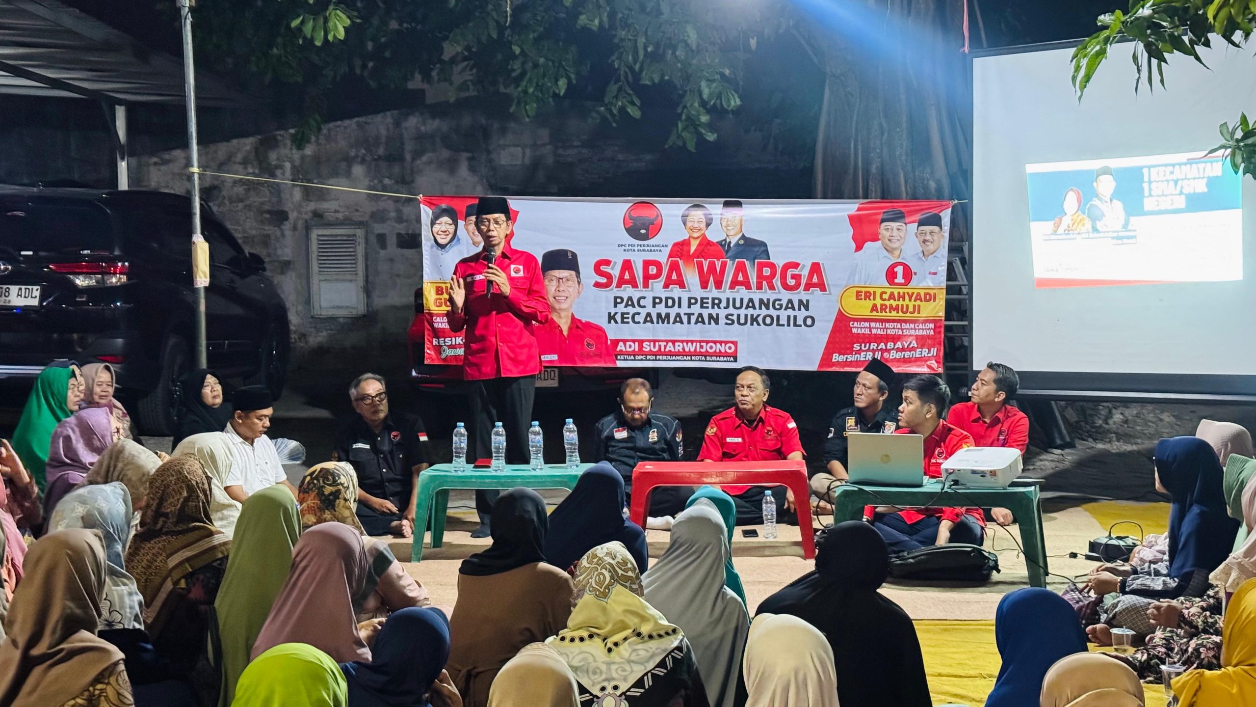 Maraton Blusukan Kampung, PDIP Surabaya Galang Warga Menangkan Risma-Gus Hans dan Eri-Armuji