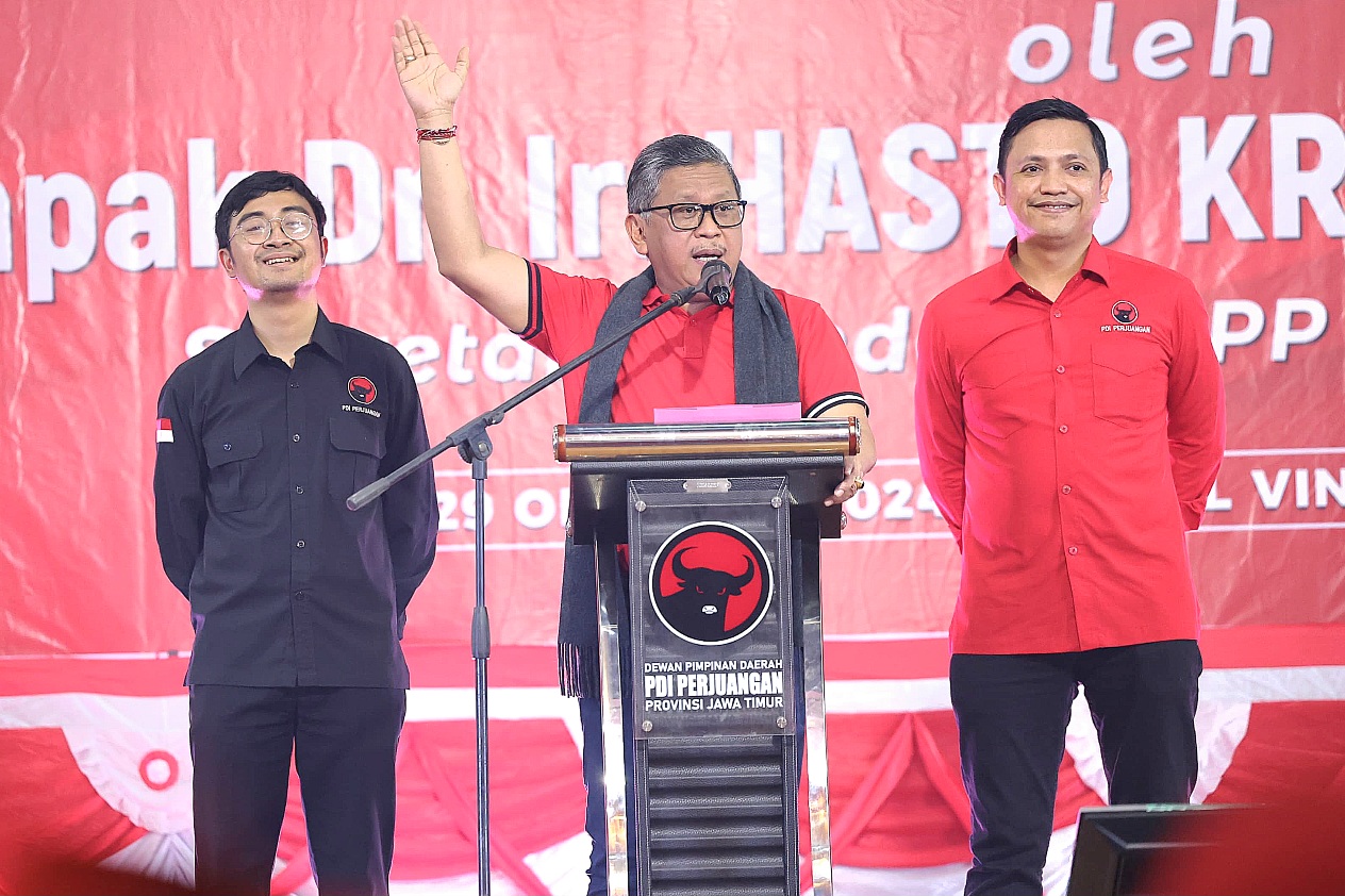 Dipimpin Hasto Kristiyanto, PDIP Gelar Konsolidasi Pemenangan Risma-Gus Hans di Surabaya-Sidoarjo dan Gresik