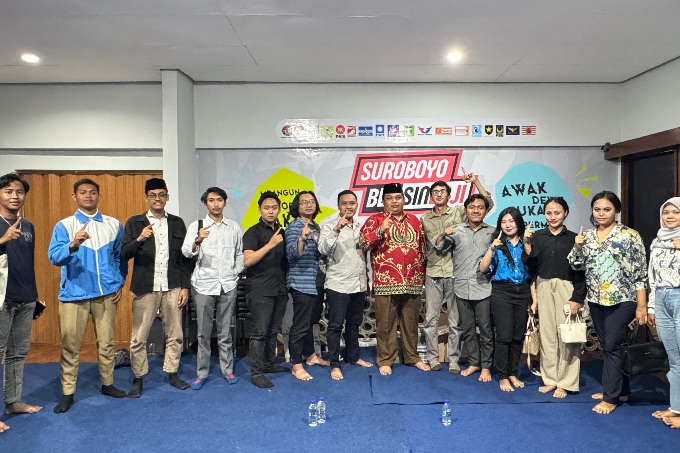 Elemen Pemuda Surabaya youth alliance nyatakan Dukungan ke Paslon Eri-Armuji