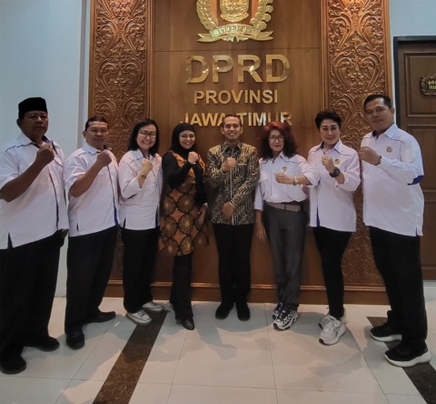 Beraudiensi Bersama Komisi E, FPLKP Ajak Kolobarasi Kembangkan LKP dan Cetak Generasi Siap Kerja  di Jatim