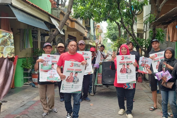 Solid Bergerak Kampanye Ledangan, PDIP Surabaya Siap Menang Tebal untuk Risma-Gus Hans dan Eri-Armuji
