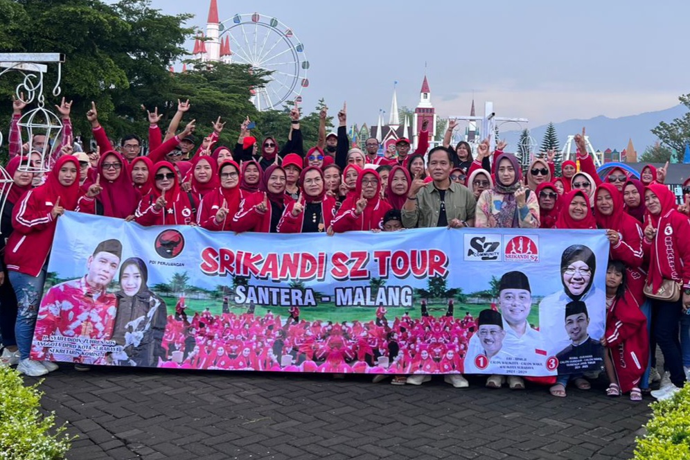 Solidkan Kekuatan Menangkan Eri-Armuji dan Risma-Gus Hans, Saifudin Zuhri Ajak Ratusan Srikandi SZ Wisata Kebersamaan