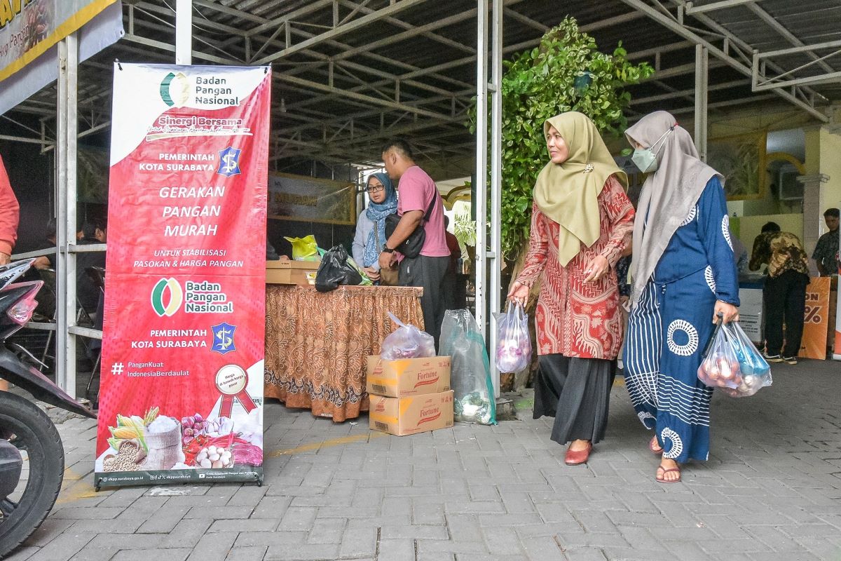 Pemkot Surabaya Gelar Gerakan Pangan Murah di Gununganyar