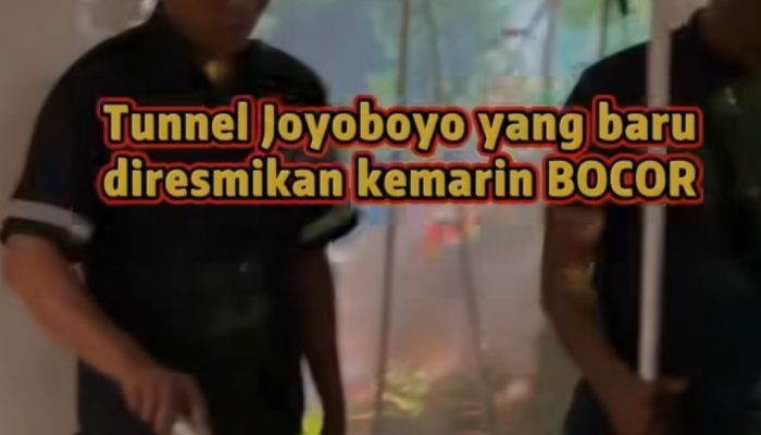 Warganet Rekam Momen Ketika Tunnel Joyoboyo Bocor, DPRD Surabaya Desak Pemkot Beri Sanksi Kontraktor