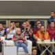 Presiden RI Ke-6 Susilo Bambang Yudhoyono (SBY) melihat secara langsung pertandingan antara Jakarta Lavani Livin Transmedia melawan Jakarta Garuda Jaya di GOR Ken Arok Malang pada Jumat (17/1/2025). Foto: Ist