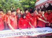 Peringati HUT PDIP ke 52, Banteng Surabaya Gelar Apel Kesetiaan dan Cap Jempol Berdarah Dukung Megawati Jadi Ketum Kembali