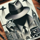ilustrasi topi fedora