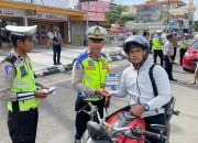 Ini Cara Polres Tegal Kota, Mensosialisasikan Operasi Keselamatan Lalu lintas Candi 2025