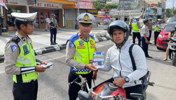 Ini Cara Polres Tegal Kota, Mensosialisasikan Operasi Keselamatan Lalu lintas Candi 2025