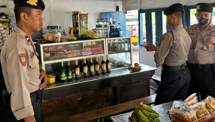 Cipta Kondisi di Kota Tegal, Polisi Amankan Ratusan Botol Miras dan Pelaku Penyakit Masyarakat
